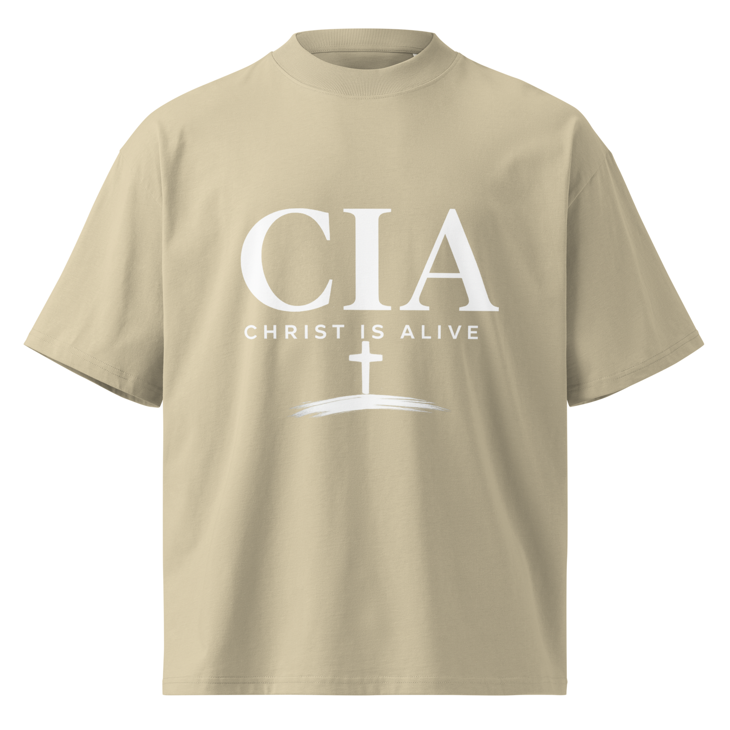 CIA Oversized Heavyweight Tee - Cream