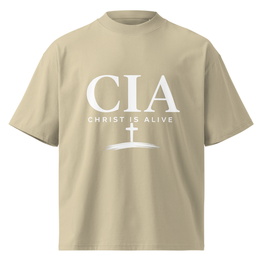 CIA Oversized Heavyweight Tee - Cream